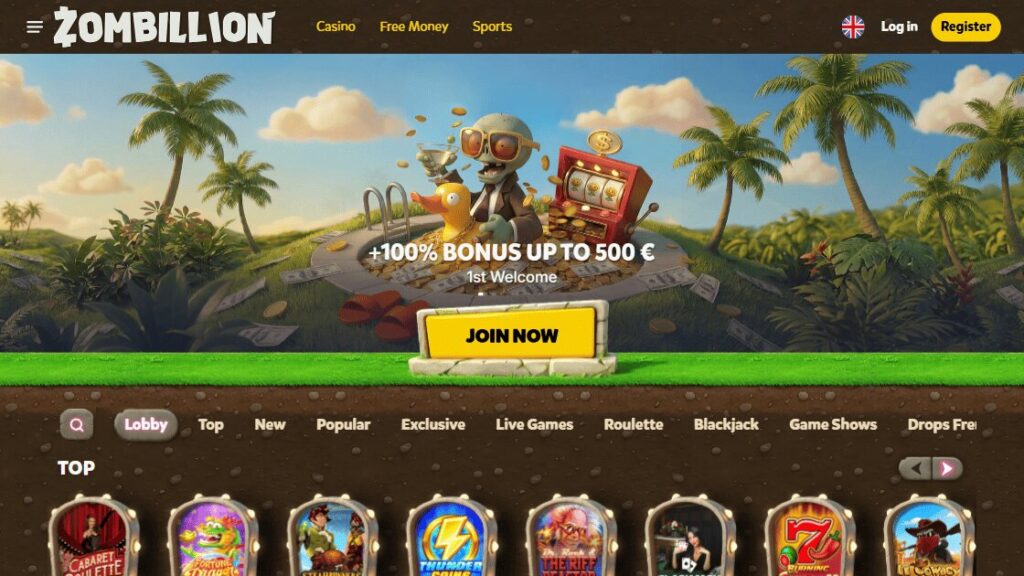 homepage van online casino nederland zombillion